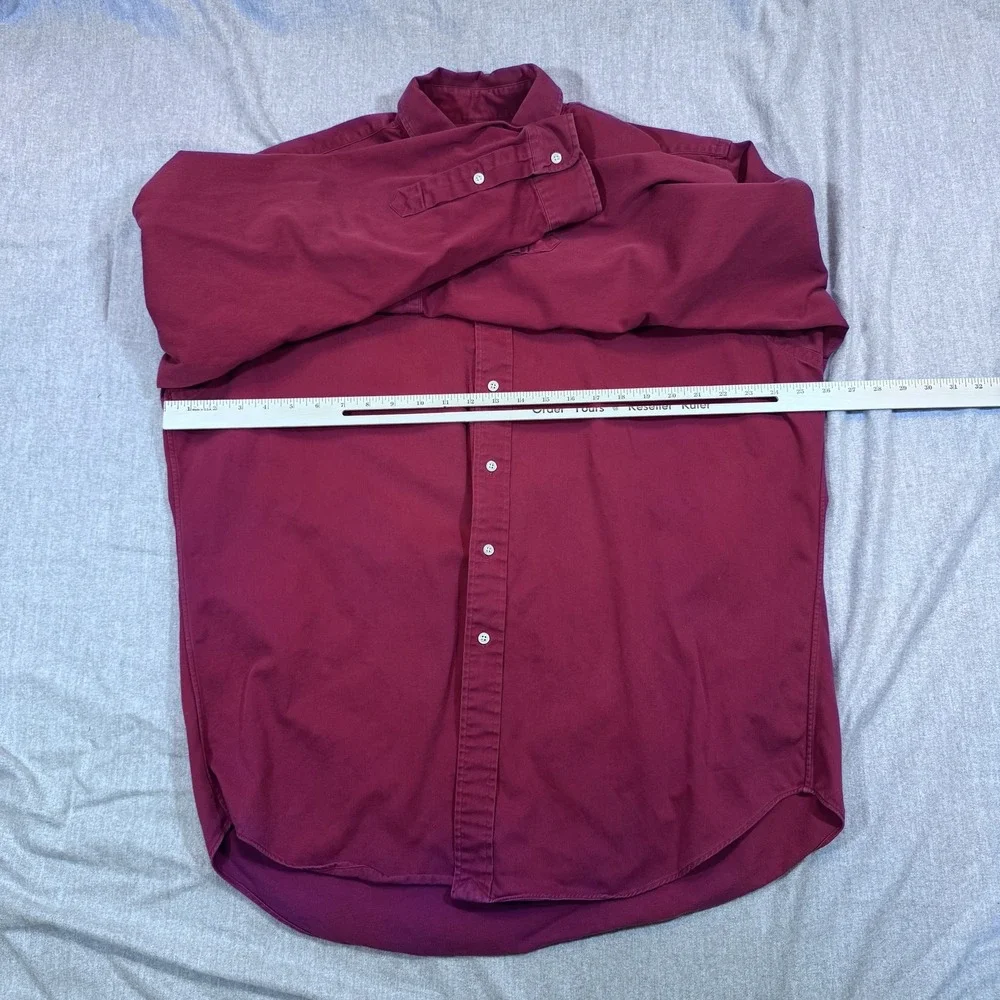 Ralph Lauren Shirt Mens Large Blaire Button Down Collared Polo Long Sleeve - Picture 8 of 10